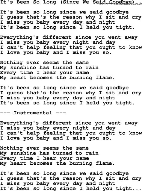 so long song lyrics